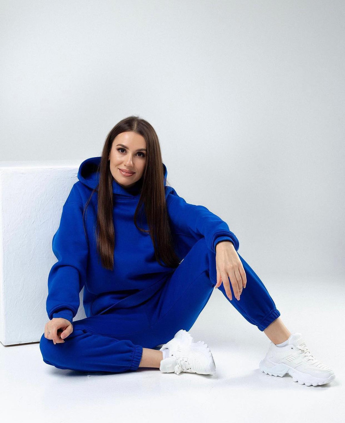Set Treninguri Family – Albastru Royal cu detaliu snur supradimensionat