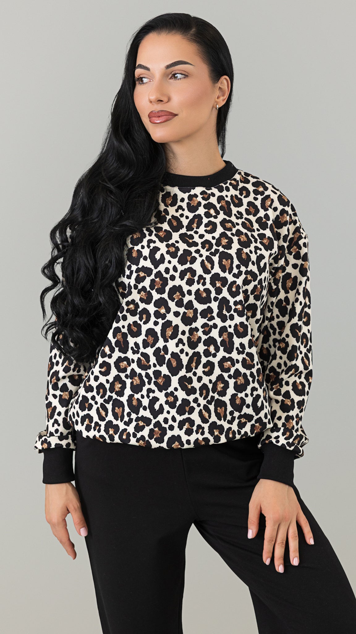 Set treninguri mama fiica cu animal print