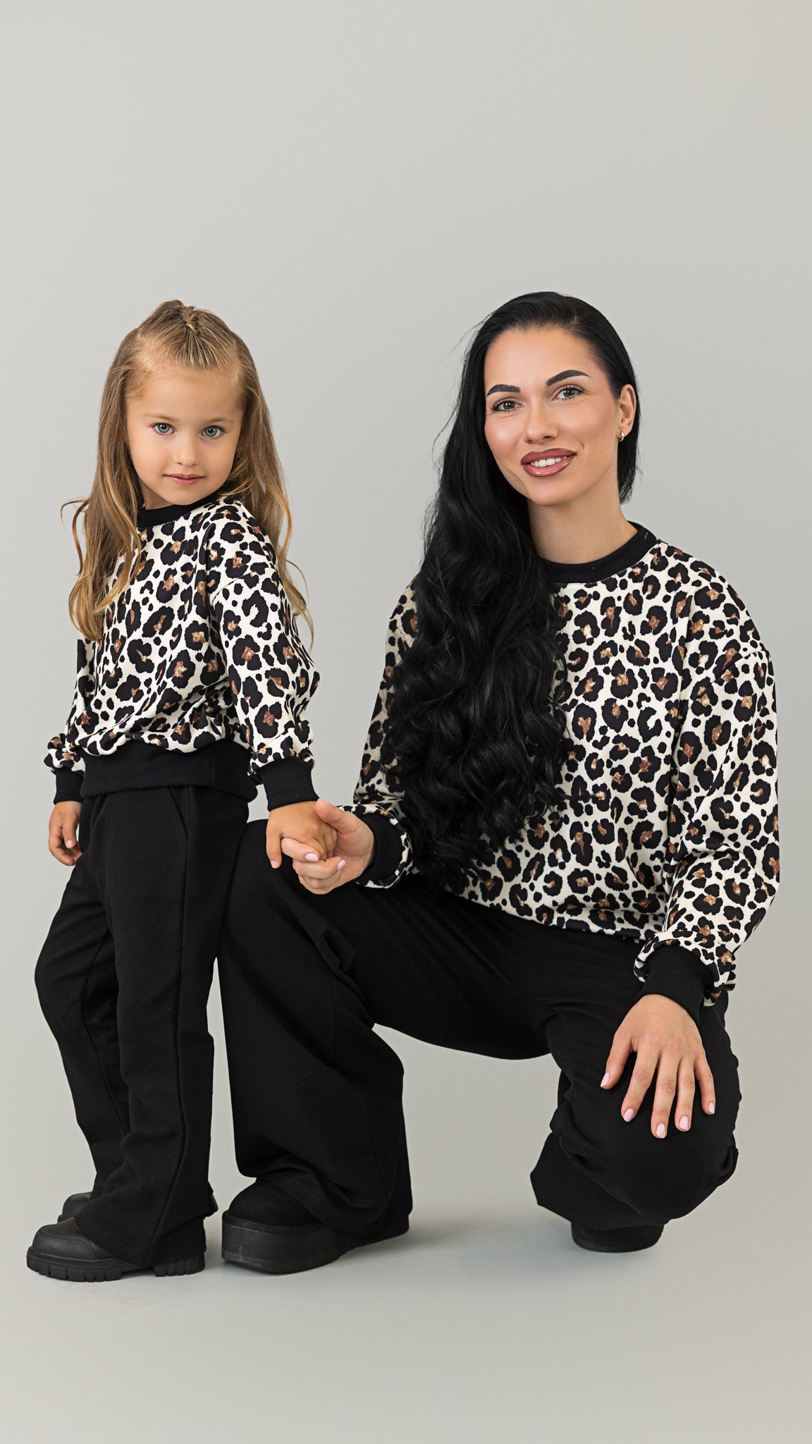 Set treninguri mama fiica cu animal print