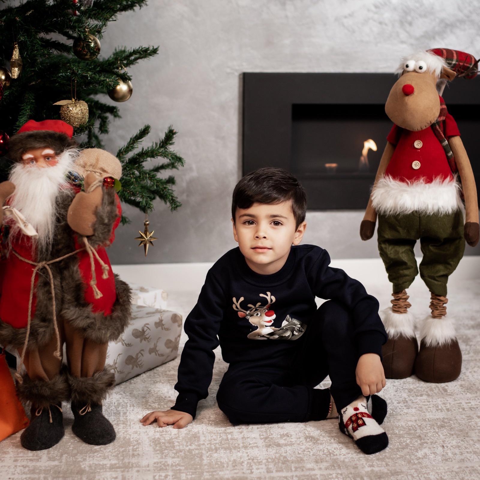 Set Treninguri de familie de Craciun – „Dj Rudolph” - Bleumarin
