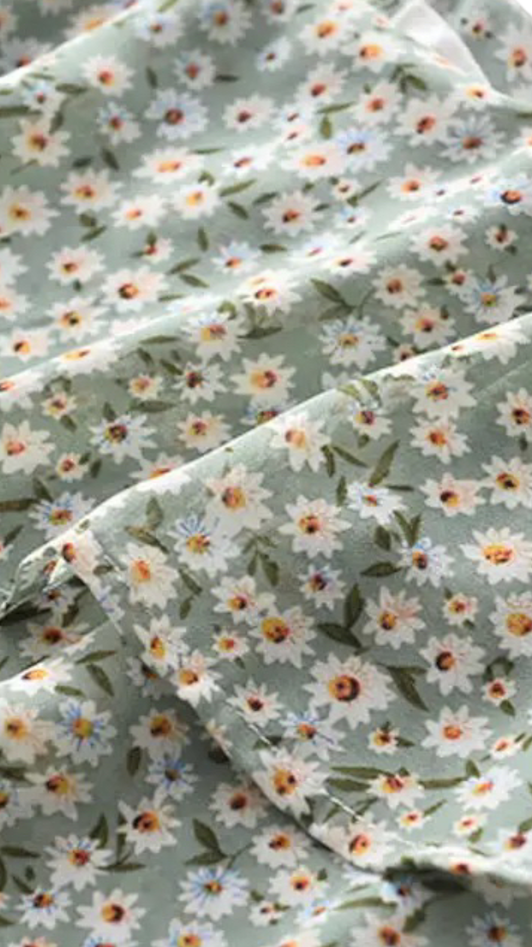 Set fete 3 piese din bumbac cu motive florale Serene