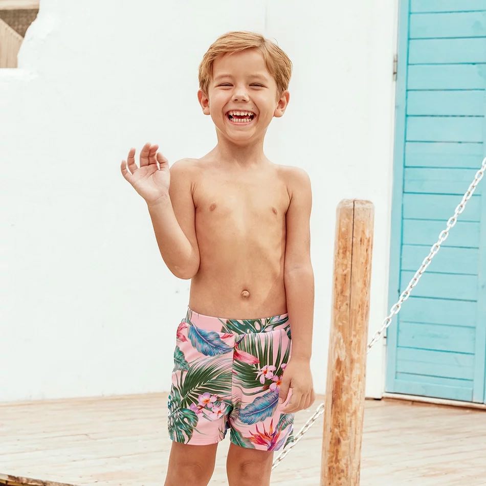 Set Costume de Baie Asortate de Familie - Summer Leaf