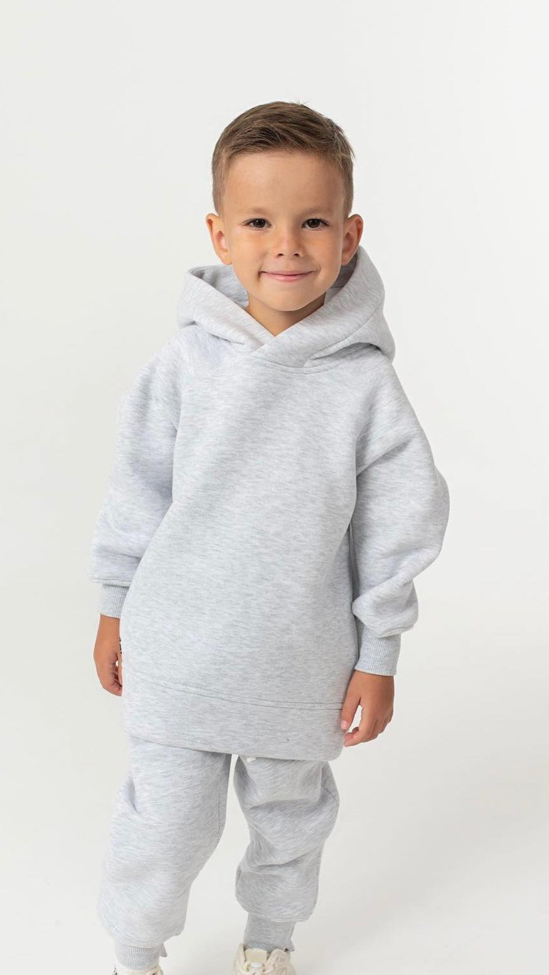 Trening copii gri melange oversize