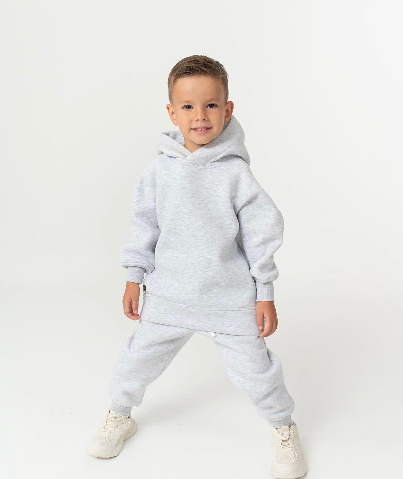 Trening copii gri melange oversize