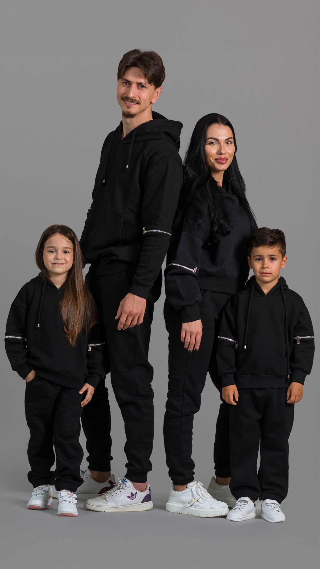 Set treninguri de familie cu fermoare decorative - Blessed