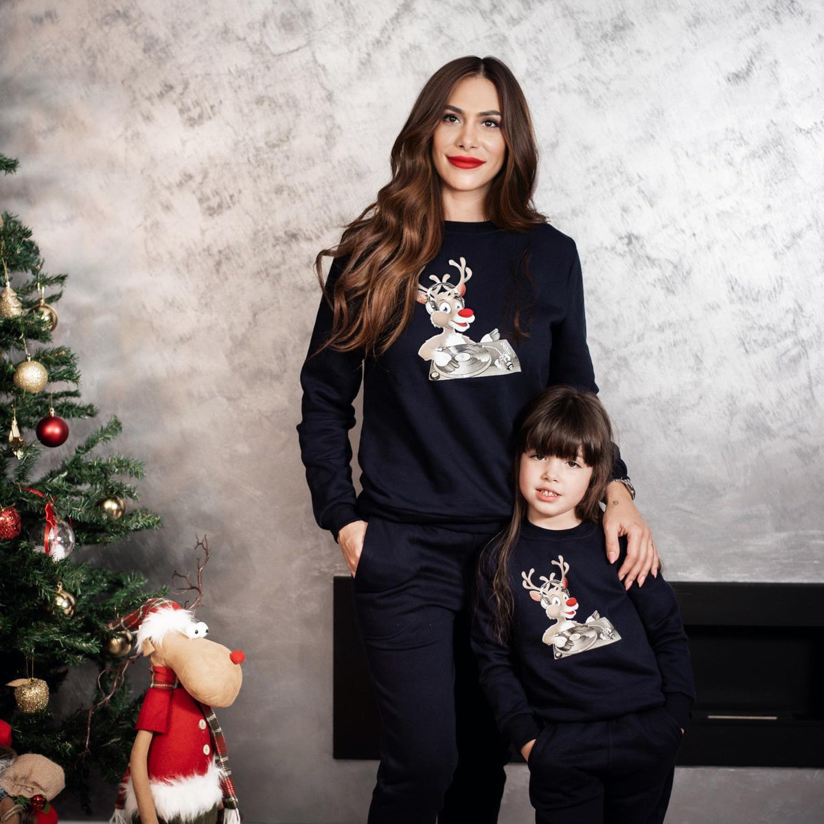 Set Treninguri de familie de Craciun – „Dj Rudolph” - Bleumarin