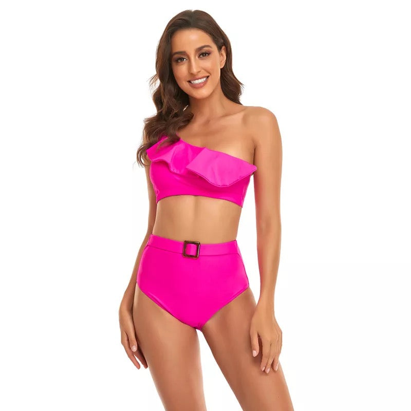 Set Costume de Baie Asortate Mama Fiica – Fuchsia