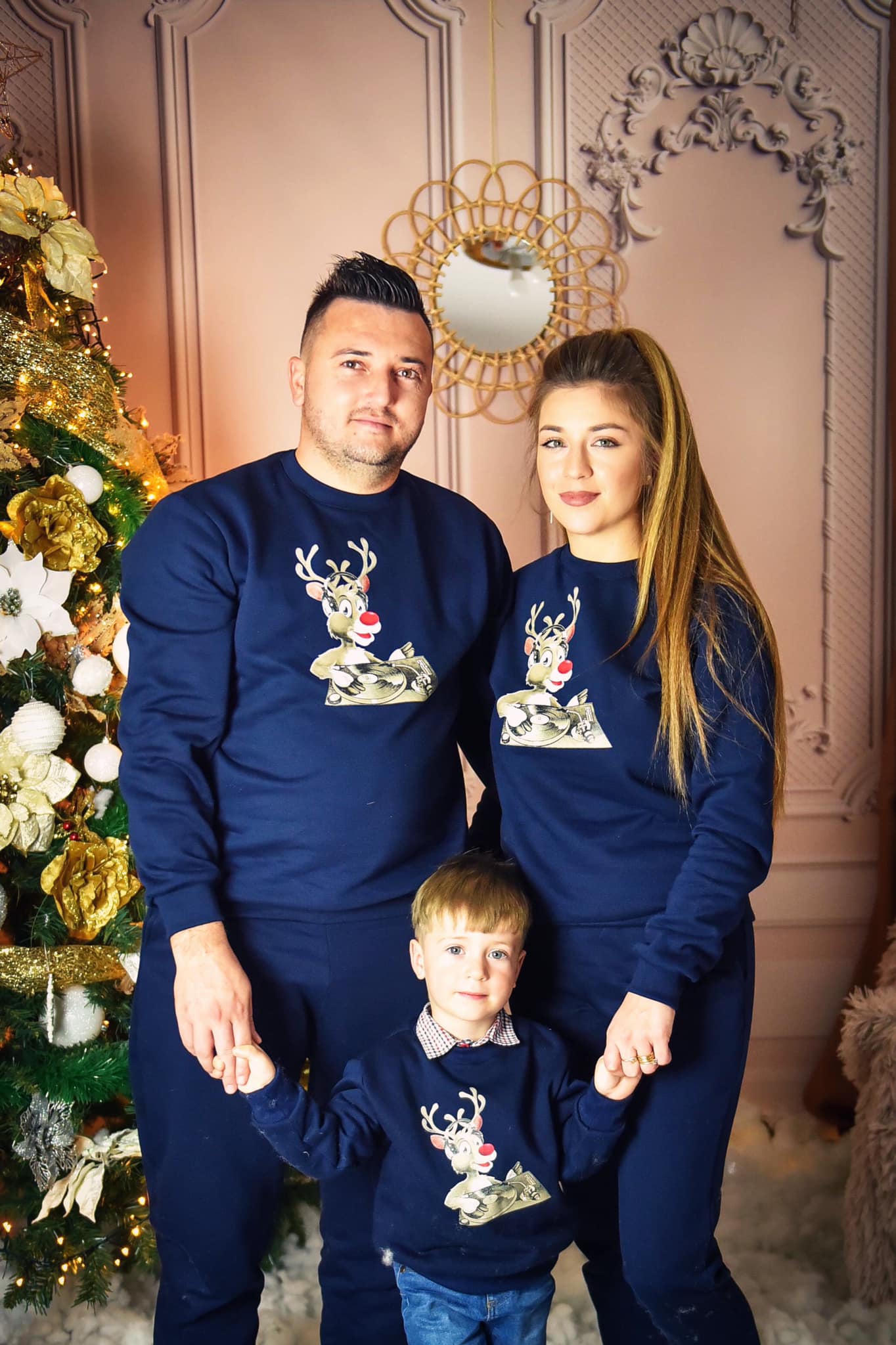 Set Treninguri de familie de Craciun – „Dj Rudolph” - Bleumarin