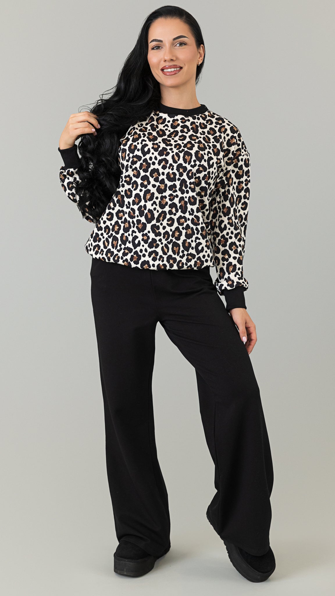 Set treninguri mama fiica cu animal print