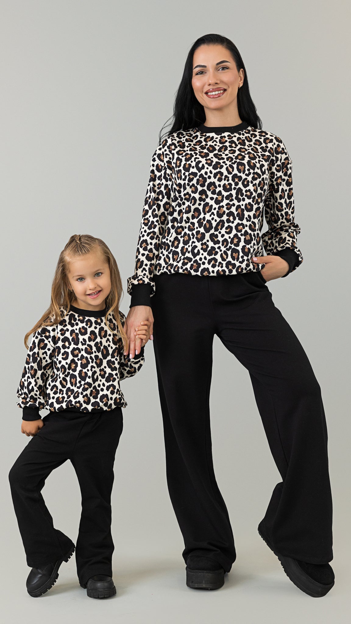 Set treninguri mama fiica cu animal print