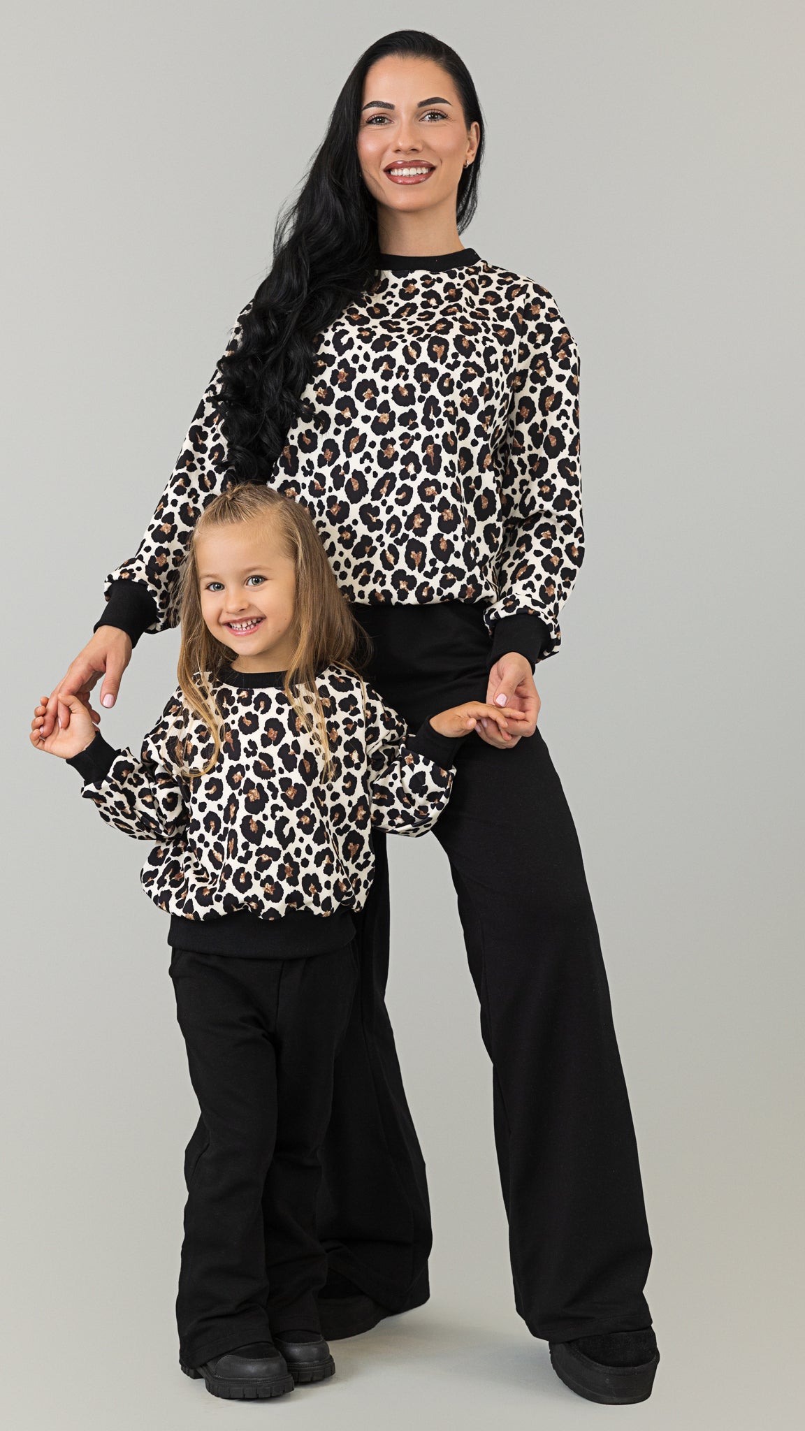 Set treninguri mama fiica cu animal print