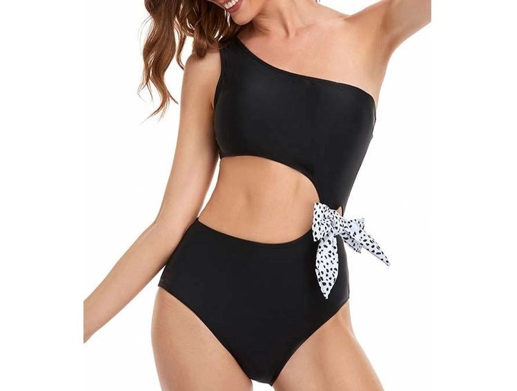 Set Costume de Baie Asortate Mama Fiica - Model Intreg cu Funda