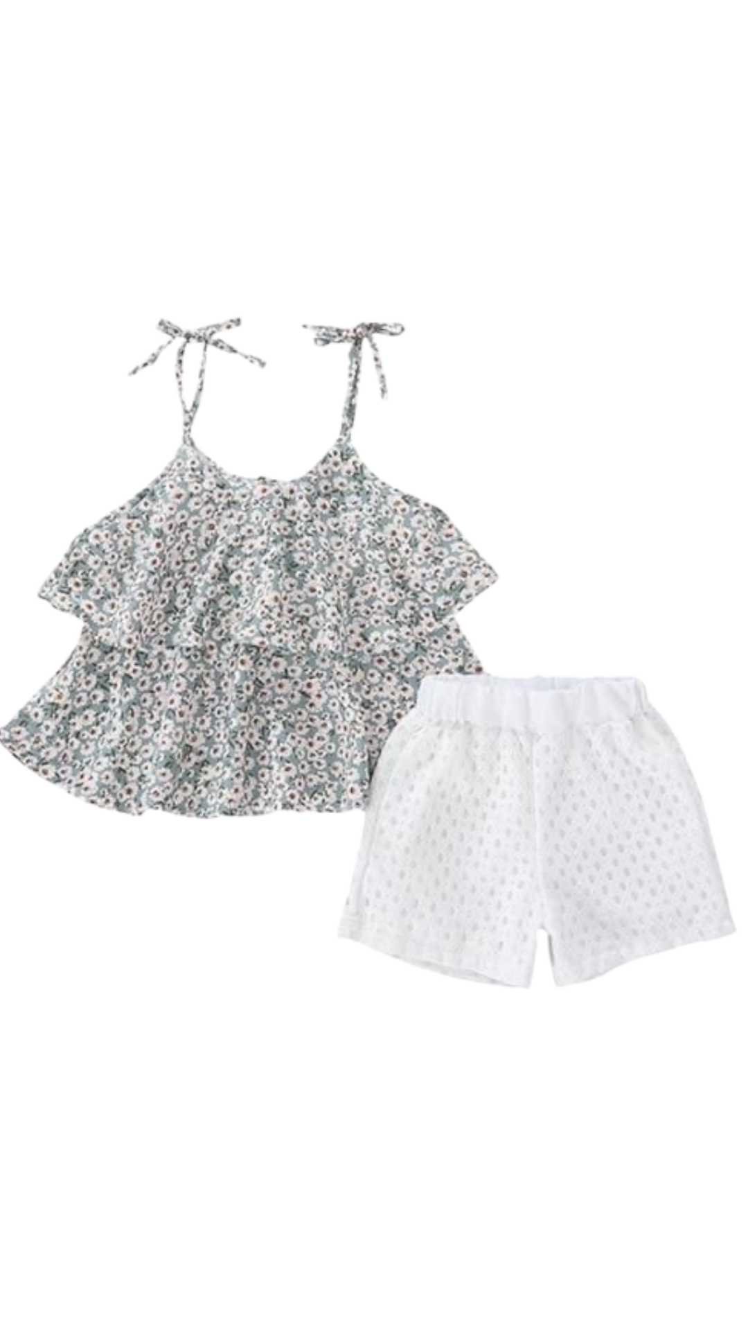 Set fete 3 piese din bumbac cu motive florale Serene