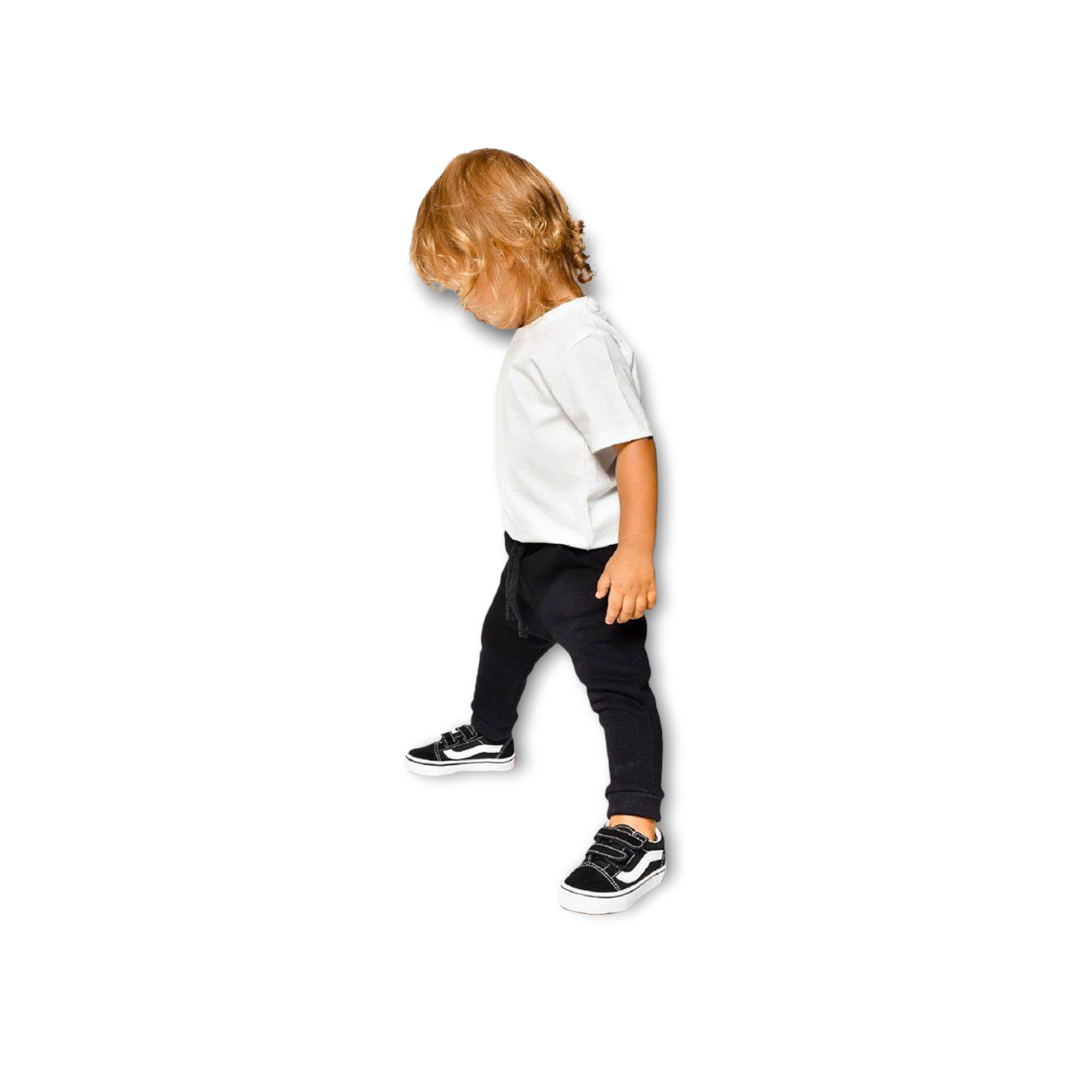 Pantaloni trening copii cu buzunare -negru