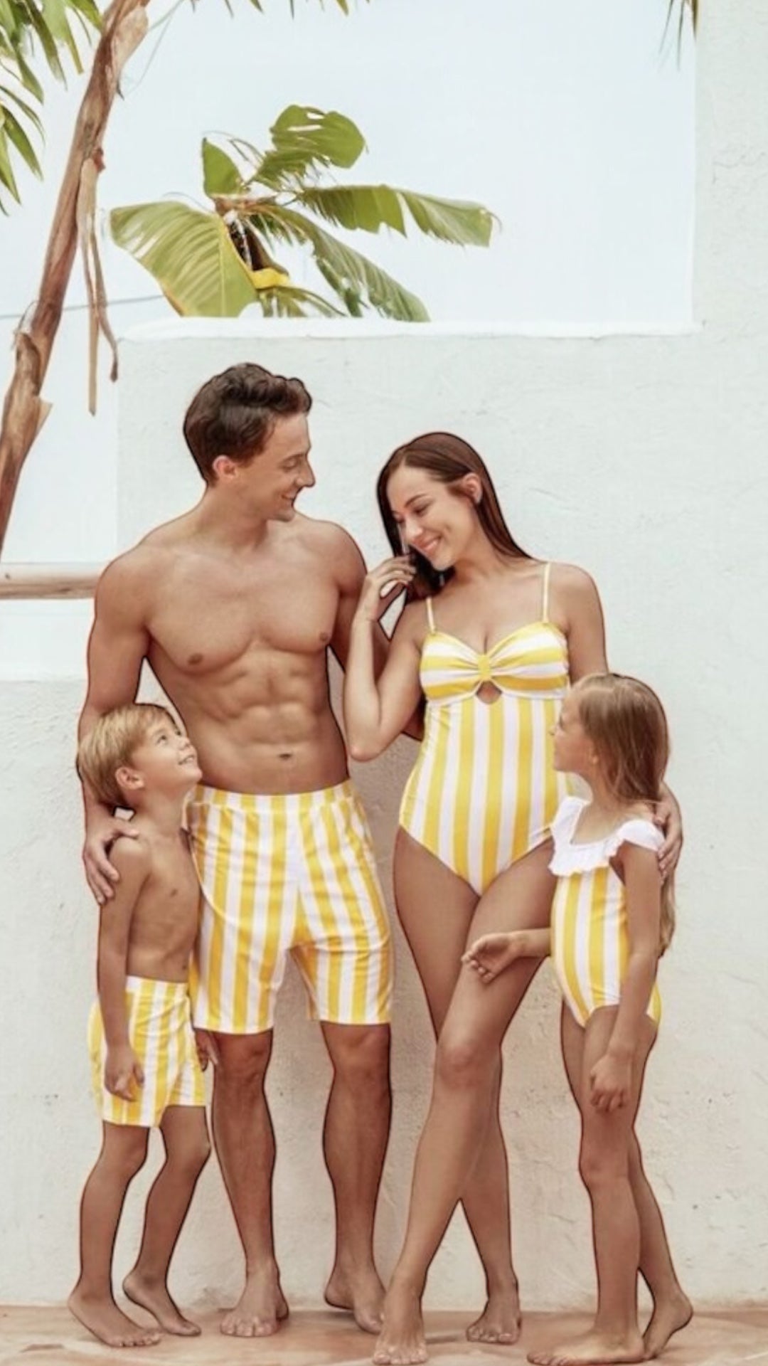 Set Costume de Baie Asortate de Familie - Island Vibes
