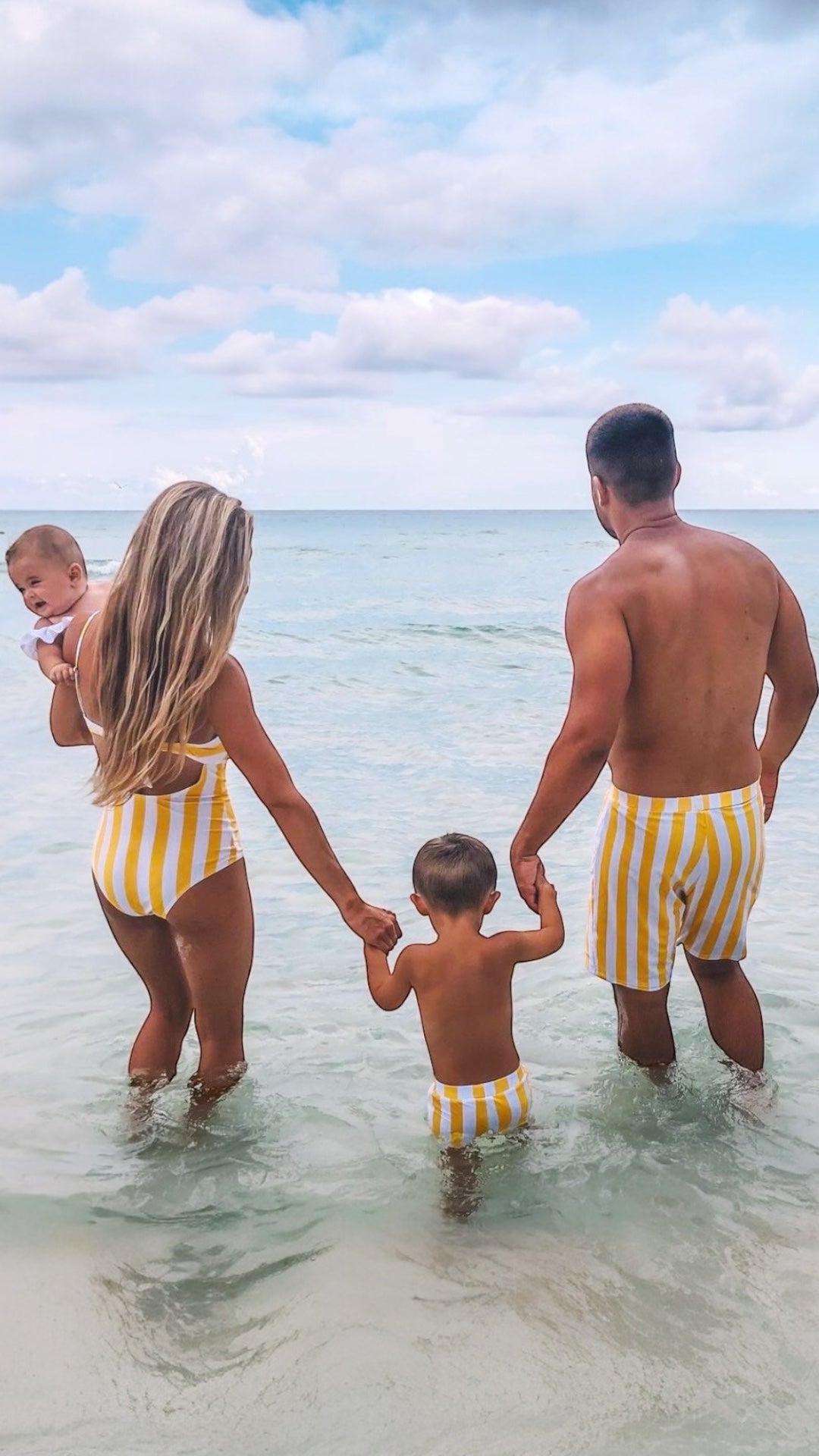 Set Costume de Baie Asortate de Familie - Island Vibes