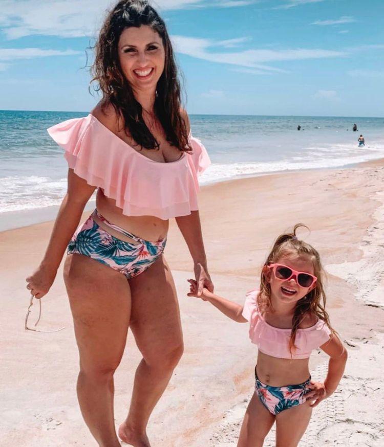 Set Costume de Baie Asortate de Familie - Summer Leaf