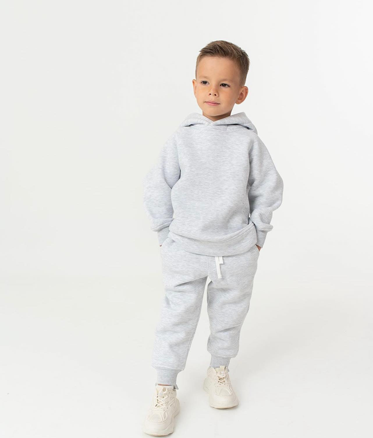 Trening copii gri melange oversize