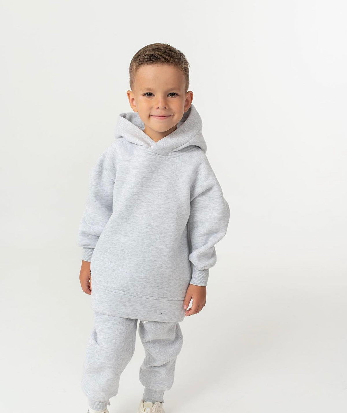 Trening copii gri melange oversize