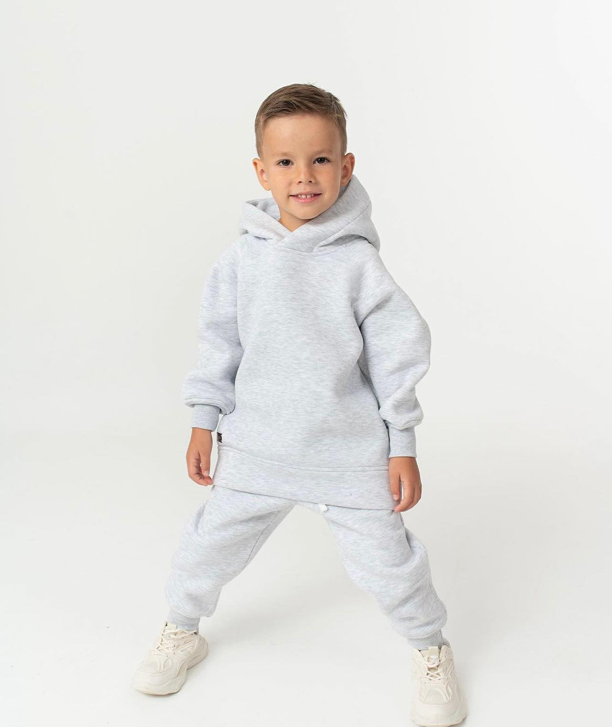 Trening copii gri melange oversize