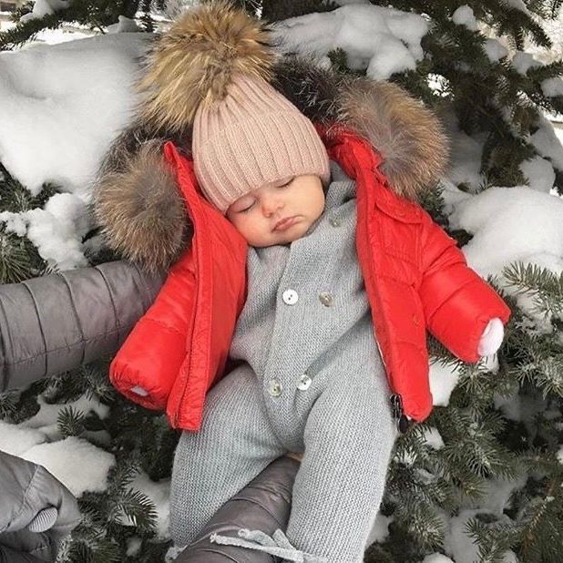 Fes copii din tricot cu mot din blana naturala – Creamy
