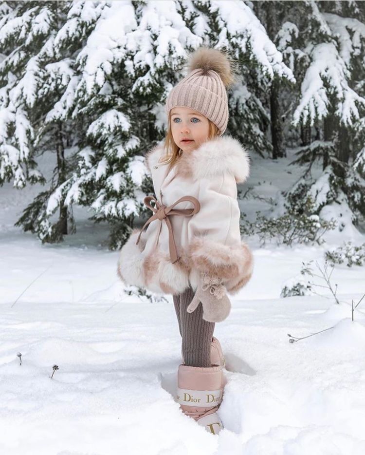 Fes copii din tricot cu mot din blana naturala – Creamy