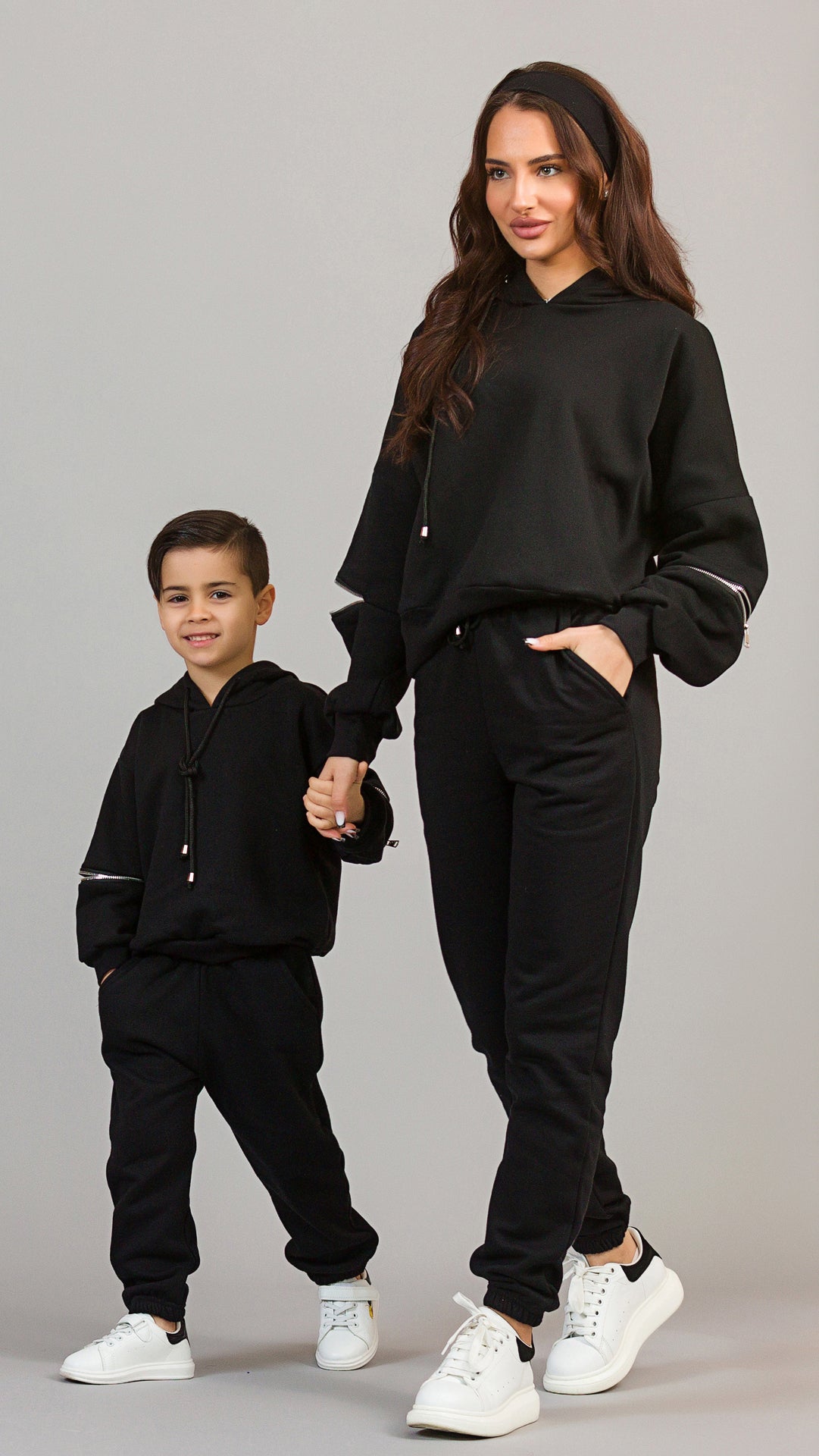Set treninguri de familie cu fermoare decorative - Blessed