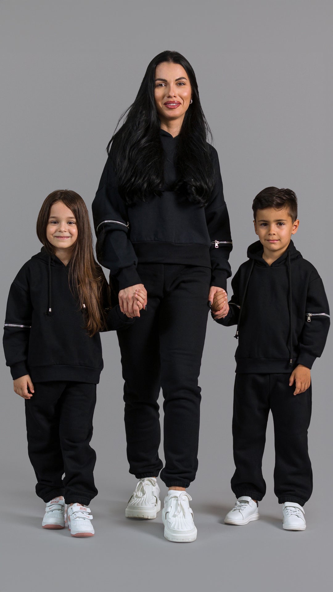 Set treninguri de familie cu fermoare decorative - Blessed