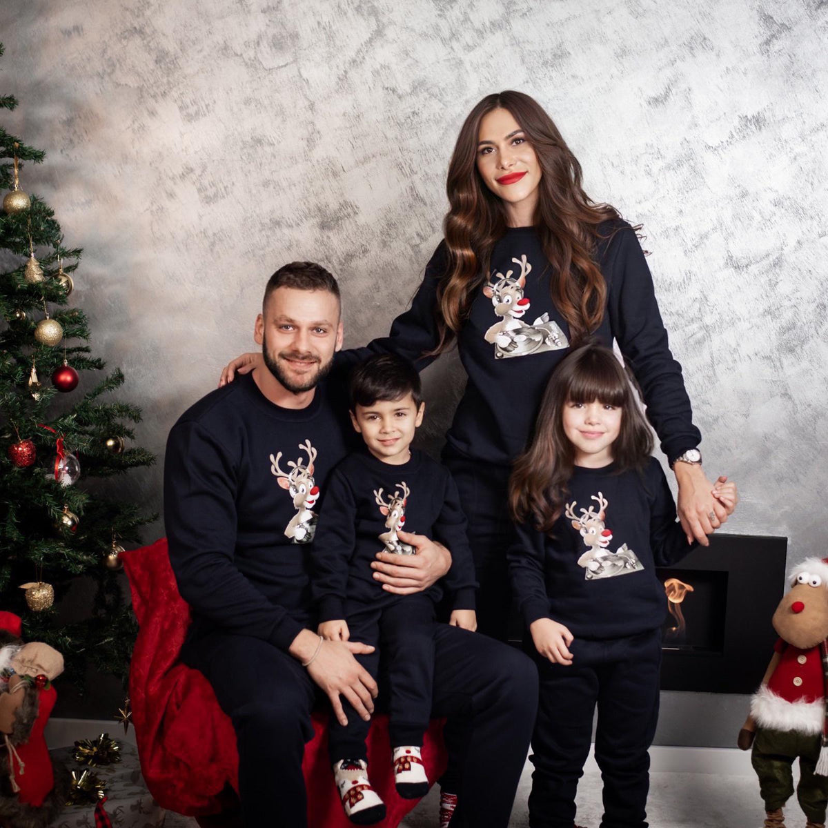Set Treninguri de familie de Craciun – „Dj Rudolph” - Bleumarin